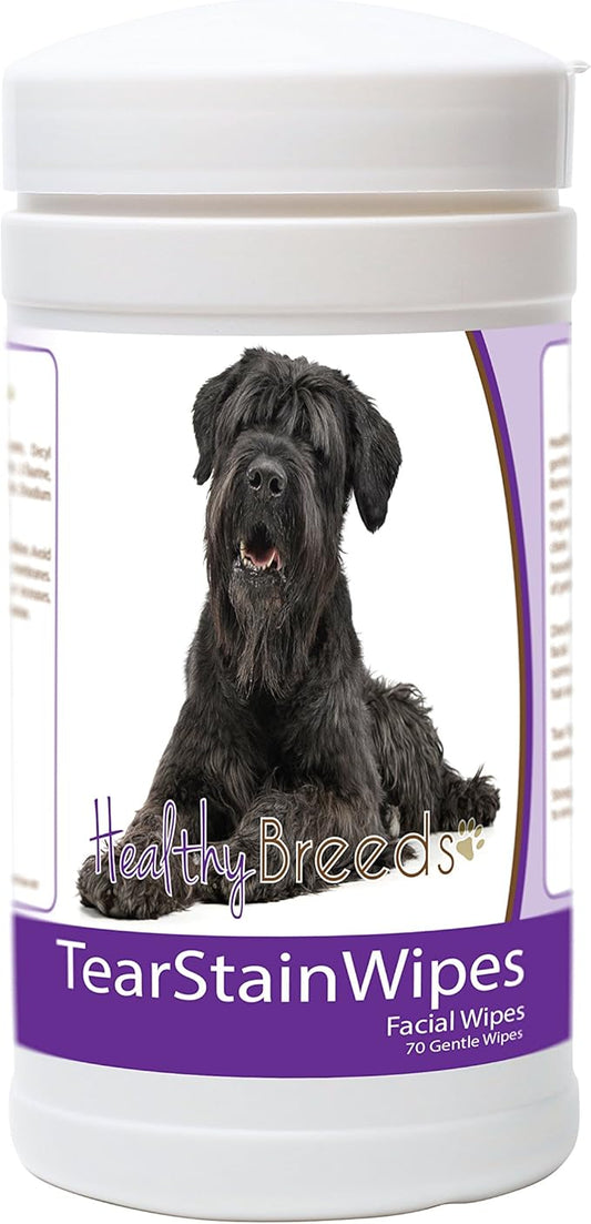 Healthy Breeds Black Russian Terrier Tear Stain Wipes 70 Count