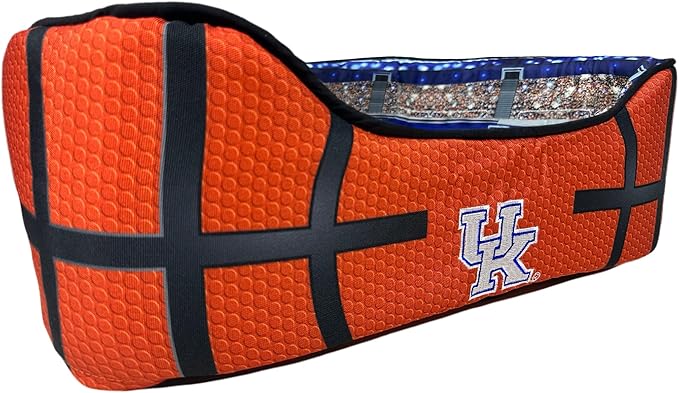 NCAA Kentucky Wildcats Stadium Dog Bed, Pet Pillow Bed for Dogs, Sporty Football Dog Bed and Lounge Cushion