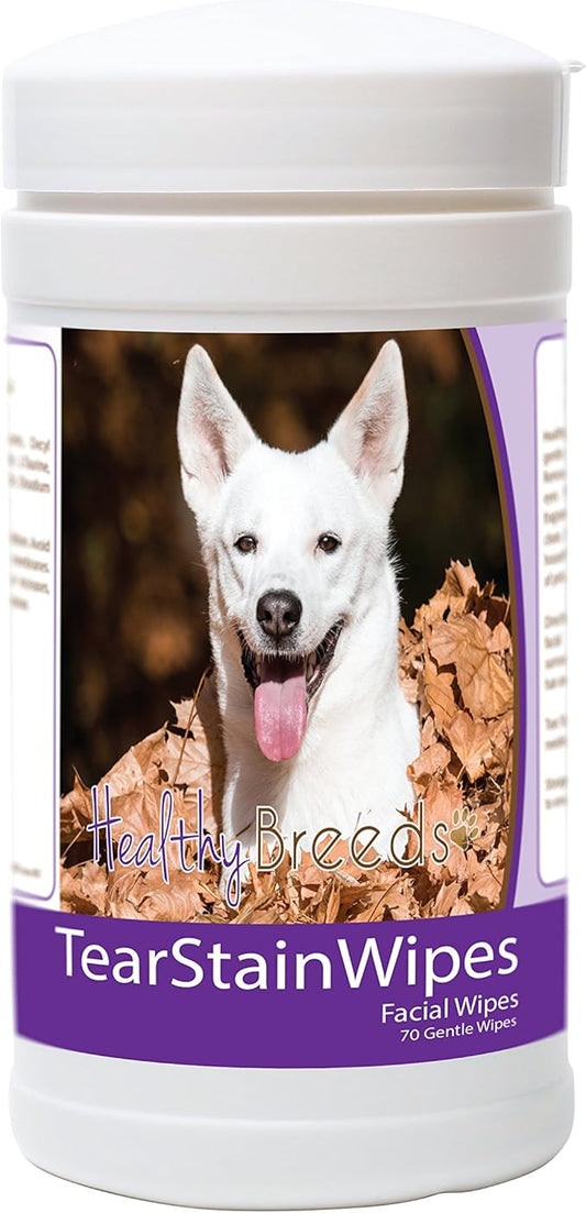 Healthy Breeds Canaan Dog Tear Stain Wipes 70 Count