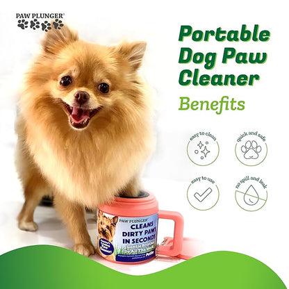 – Dog Paw Cleaner - Puppy Essentials - Portable Dirty Paw Washer - Ideal for Medium Dogs - Blue