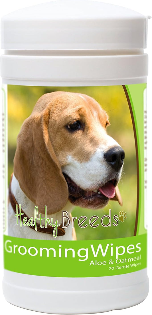 Healthy Breeds Beagle Grooming Wipes 70 Count