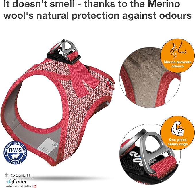 Vest Harness Merino Red 2XS