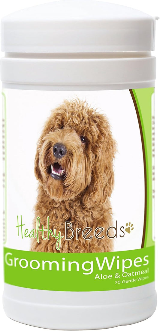 Healthy Breeds Labradoodle Grooming Wipes 70 Count