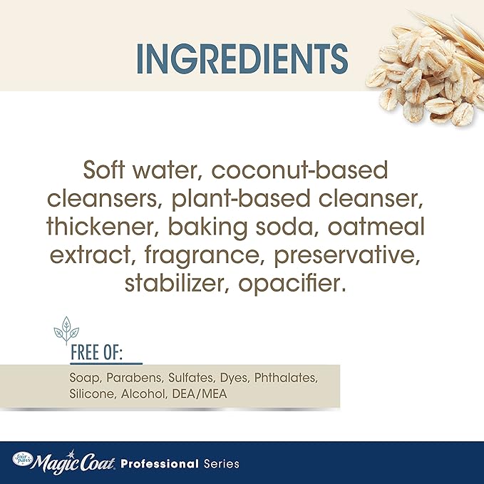 Four Paws Magic Coat Professional Series Nourishing Oatmeal Dog Whitening Shampoo, 16 oz.