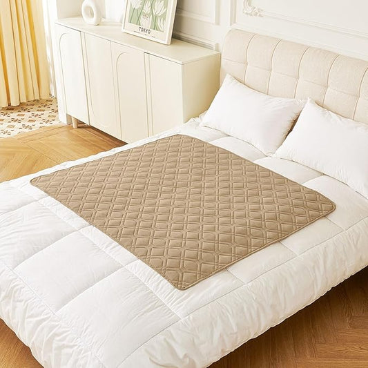 hyha Waterproof Dog Bed Blanket, Soft Dog Bed Cover Pet Blankets, Washable Couch Sofa Cover for Dogs, Reversible Pet Sofa Covers for Furniture (40x50 Inch, Camel/Beige)