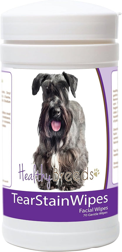 Healthy Breeds Cesky Terrier Tear Stain Wipes 70 Count