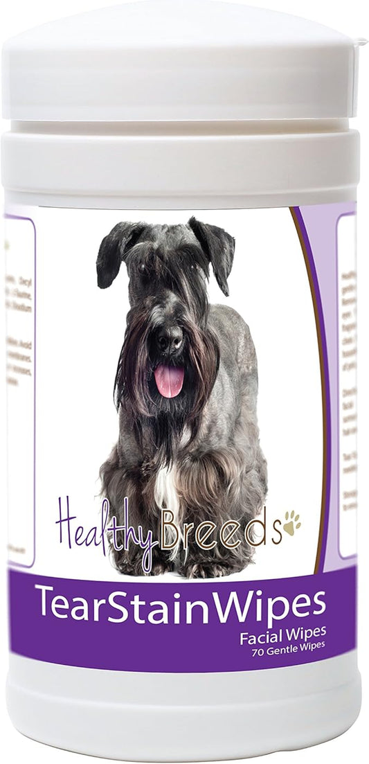 Healthy Breeds Cesky Terrier Tear Stain Wipes 70 Count