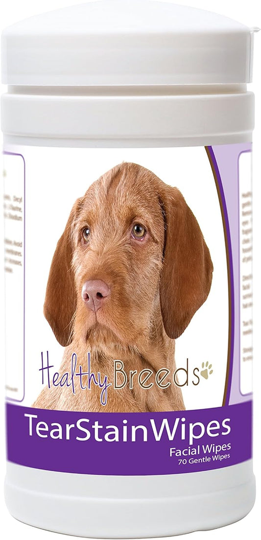 Healthy Breeds Wirehaired Vizsla Tear Stain Wipes 70 Count