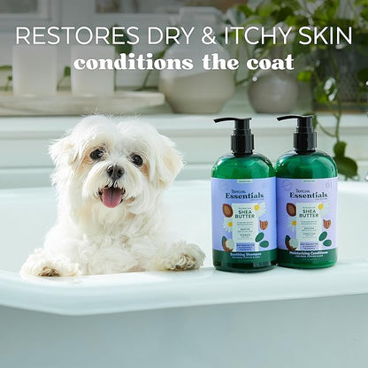 TropiClean Essentials Shea Butter Conditioner for Dogs | Restore Dry & Itchy Skin | Condition The Coat | Derived from Natural Ingredients