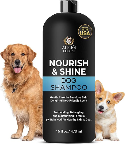 Dog Shampoo for Itchy Skin, Allergies & Odor – Calming Formula with Lavender, Rosemary & Biotin – Moisturizing & Hypoallergenic – Safe for Sensitive Skin & Puppies – 16 fl oz