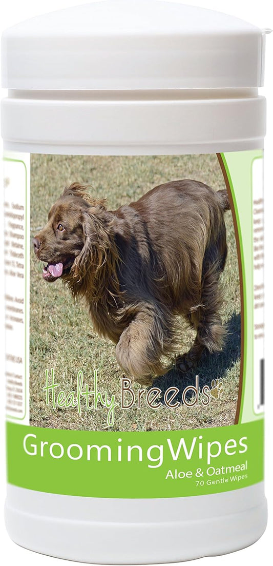 Healthy Breeds Sussex Spaniel Grooming Wipes 70 Count