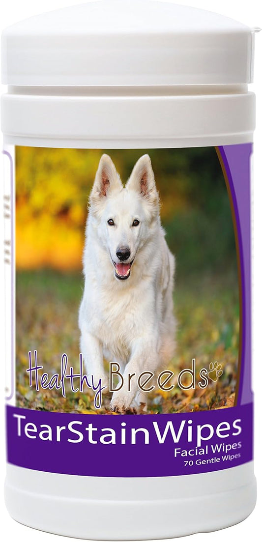 Healthy Breeds German Shepherd Tear Stain Wipes 70 Count