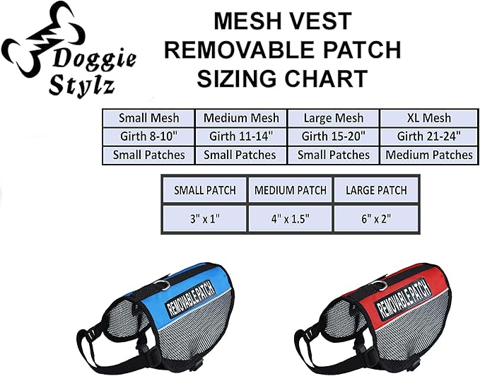 Service Dog in Training mesh Vest Harness Cool Comfort. Purchase Comes with 2 Reflective Service Dog in Training Removable Patches. Please Measure Your Dog Before Ordering