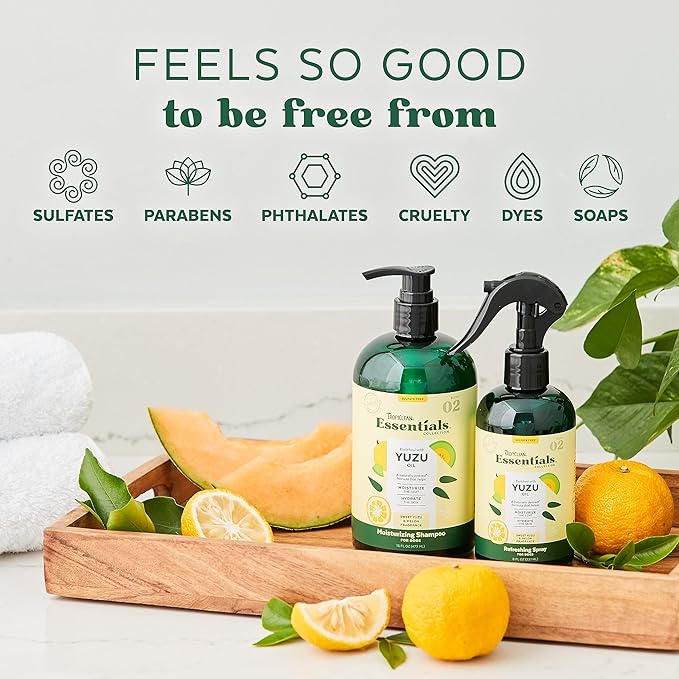 TropiClean Essentials Yuzu Fruit Cologne & Deodorizing Spray - Moisturize The Coat - Hydrate The Skin - Derived from Natural Ingredients