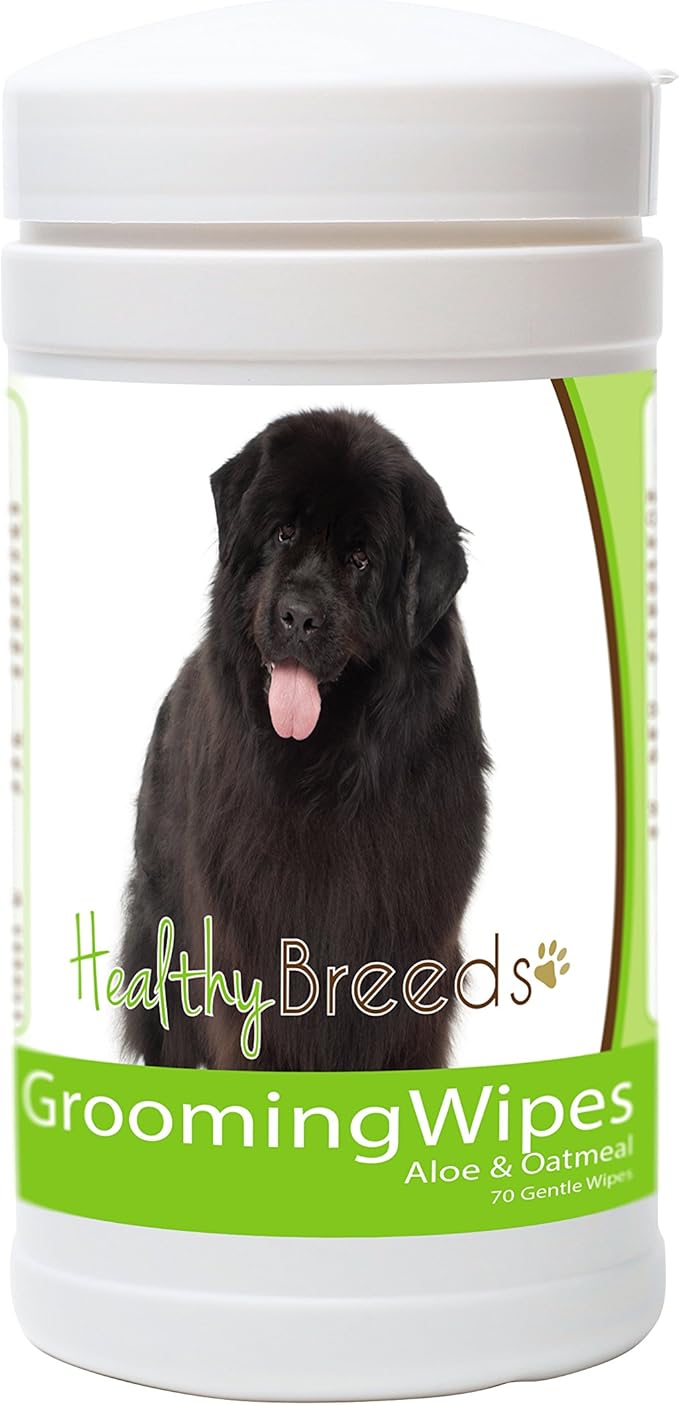 Healthy Breeds Newfoundland Grooming Wipes 70 Count