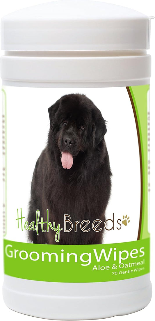 Healthy Breeds Newfoundland Grooming Wipes 70 Count