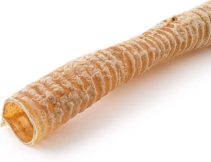 Jack&Pup 12" Beef Trachea for Dogs | All Natural Single Ingredient Dog Treat Dog Trachea Chews | Savory and Fun Treat for Dogs (3 Pack)