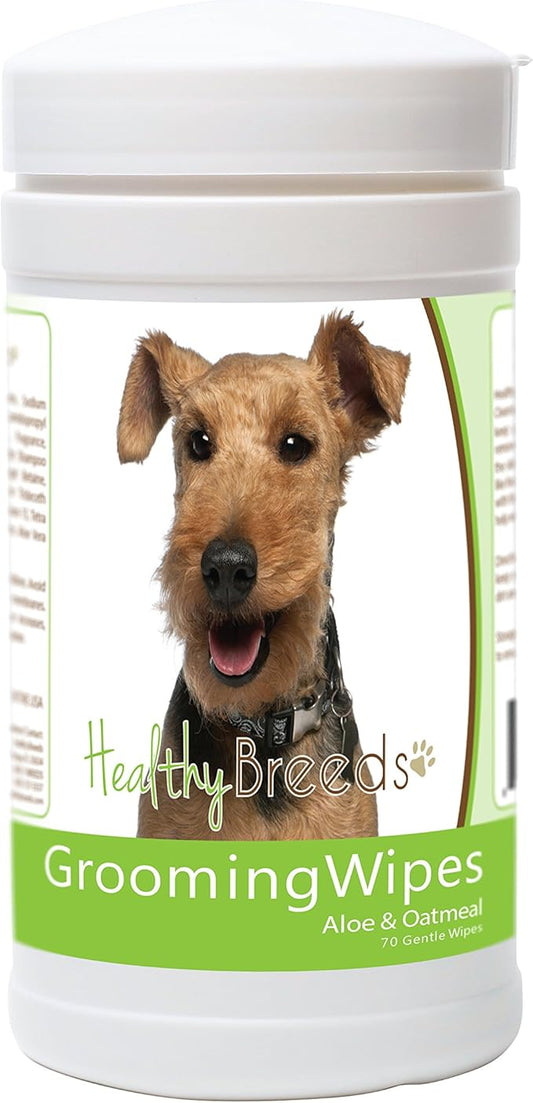Healthy Breeds Welsh Terrier Grooming Wipes 70 Count