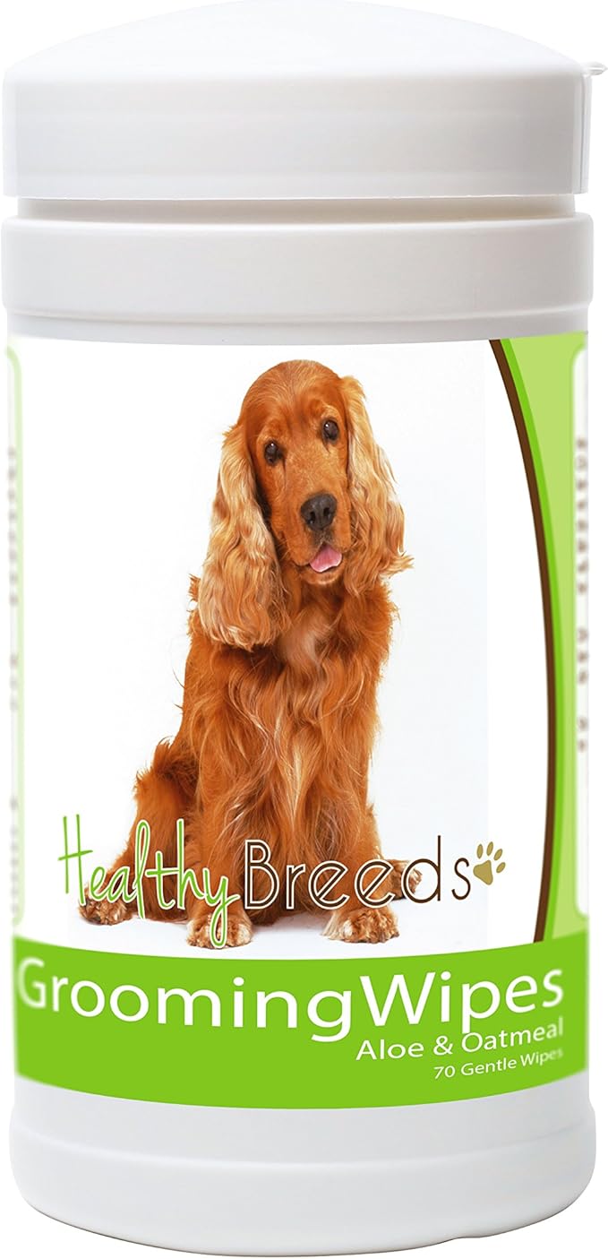 Healthy Breeds Cocker Spaniel Grooming Wipes 70 Count
