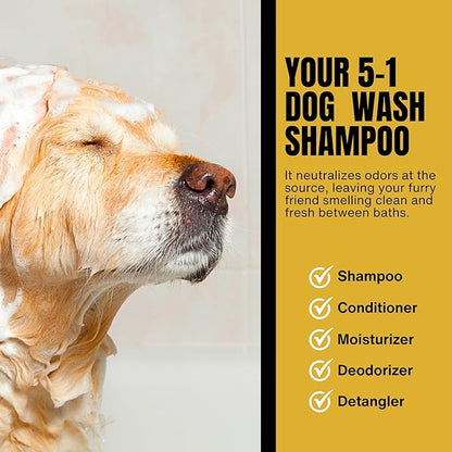2-Pack Oatmeal Bath for Bissell Barkbath No Rinse Dog Shampoo - Natural & Waterless Dog Shampoo for Fresh & Clean Coat - Gentle Dog Dry Shampoo for Dogs - Alcohol Free Dog Wash Solution (20 Fl Oz)