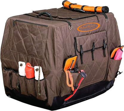 Mud River Dixie Kennel Cover, Brown, Medium