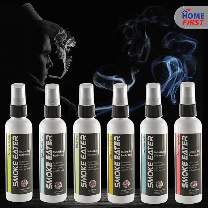 Smoke Eater All Purpose Odor Eliminator - Breaks Down Foul Scents at the Molecular Level - Smoke, Food, Pet and Stale Odor - Ideal For The Home, Apartment Cars, Boats - 4 oz Travel Bottle (Fresh Grapefruit)