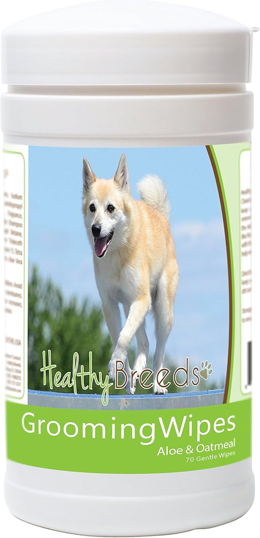 Healthy Breeds Norwegian Buhund Grooming Wipes 70 Count