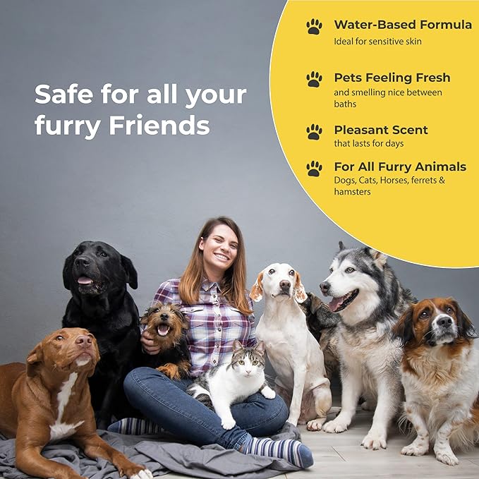 Premium Dog Deodorant Spray - Long Lasting Pet Odor Eliminator - Refreshing Dog Deodorizer Spray for Grooming - Pina Colada