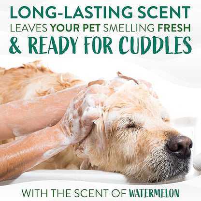 TropiClean Watermelon Grooming Kit for Dogs| Natural Pet Products Derived from Natural Ingredients | Safe for Cats | Made in The USA | 3 Piece Set
