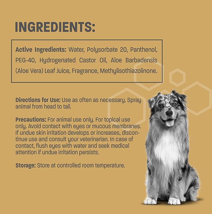Sugar Cookie Scented Dog Deodorizing Spray for Dogs and Cats - Long Lasting Pet Cologne and Deodorizer - 8 oz