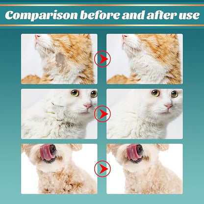 Pet Rinse Free Grooming Gloves, 10Pcs Pet Wipes for Dogs & Cats Wash Free Gloves, Cleansing Grooming with Plant Extract No Rinse Thick Extra Puppy Wipes