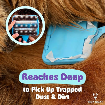 Tidy Coat™ Wet Wipe Dog Brush, Dog Grooming, Dog Accessories,