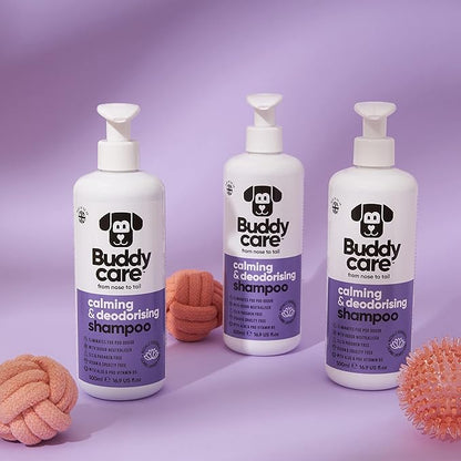 Calming & Deodorising Dog Shampoo by Buddycare | Lavender Scented | with Aloe Vera and Pro Vitamin B5 (50.72oz)