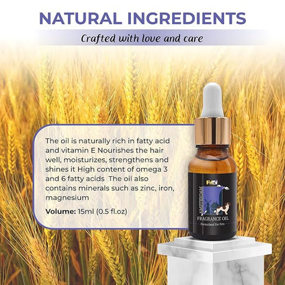 Petex Premium Pet Fragrance Oil | Ultra Premium Natural Pet Care with Dead Sea Minerals | Dog Perfume Fragrance Oil Long Lasting Scent | Natural Pet Cologne - Suitable for Dogs and Cats (Amsterdam)