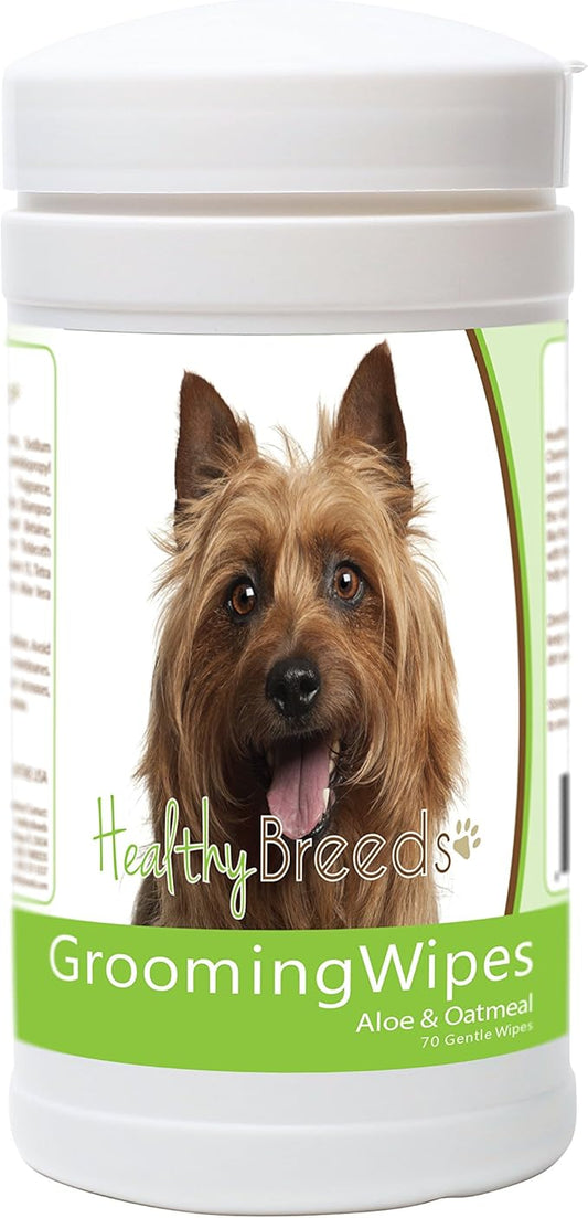 Healthy Breeds Australian Terrier Grooming Wipes 70 Count
