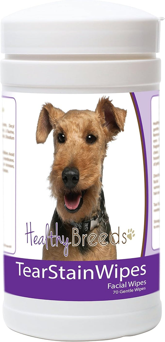 Healthy Breeds Welsh Terrier Tear Stain Wipes 70 Count