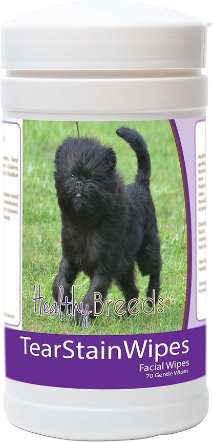 Healthy Breeds Affenpinscher Tear Stain Wipes 70 Count