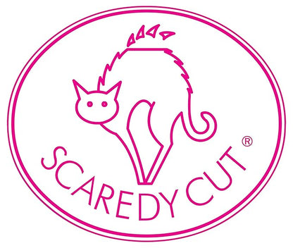 SCAREDY CUT NO Buzz Dog Clippers, Tiny Trim Safety Scissor. A Silent Low Noise Pet Grooming Clipper, Right Handed Blue