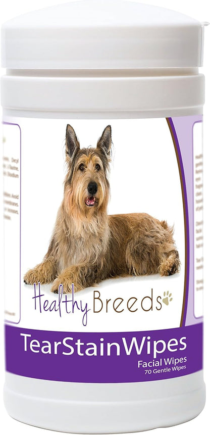 Healthy Breeds Berger Picard Tear Stain Wipes 70 Count