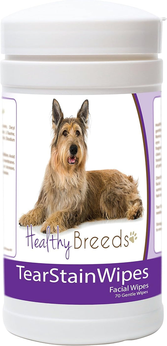Healthy Breeds Berger Picard Tear Stain Wipes 70 Count