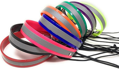 Sparky Pet Co - Surefit ECollar Replacement Strap - Bungee Dog Collar Waterproof - Adjustable - Secure Nexus Wheel Lock - for Electronic Training & Invisible Fence Systems - 1" (Reflective Yellow)