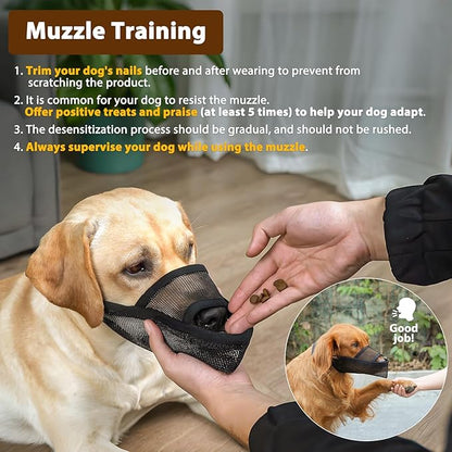 Crazy Felix Nylon Dog Muzzle for Small Medium Large Dogs, Air Mesh Breathable and Drinkable Pet Muzzle for Anti-Biting Anti-Barking Licking (XXXS, Pink)