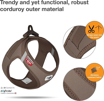 Vest Harness curli Clasp Cord Brown XS