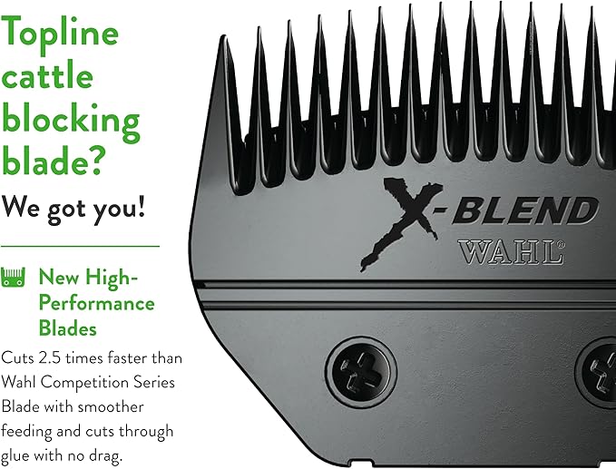 Wahl Professional Animal X-Blend Ultimate Competition Series Detachable Blade for Cattle and Sheep (2450-500)