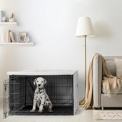 Sweet Jojo Designs 36in. Medium Dog Crate Cover (Boho Star and Moon) Pet Cage, Kennel Covers (Shabby Chic, Bohemian, Celestial, Sky, Stars & Moons, Cosmic, Starburst, Mystical, Blush Pink, Gold, Grey)