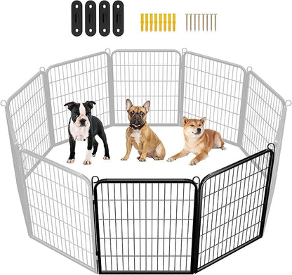Yaheetech Dog Playpen Outdoor, 32 inch 2 Panels Dog Pen Indoor Heavy Duty Puppy Exercise Pen Metal Pet Fence for RV Camping/Yard/Garden
