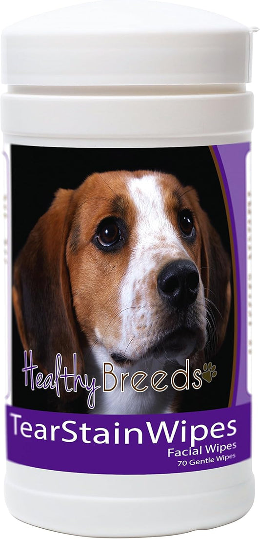 Healthy Breeds American English Coonhound Tear Stain Wipes 70 Count