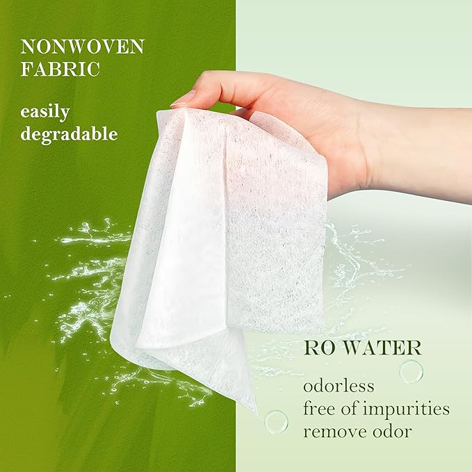 Unscented Hypoallergenic Pet Wipes - Deodorizing Cleaning Wipes for Dogs & Cats, Alcohol-Free & pH Balanced, Thick & Large Wipes for Paws, Body, Bum & Face, 80 Count