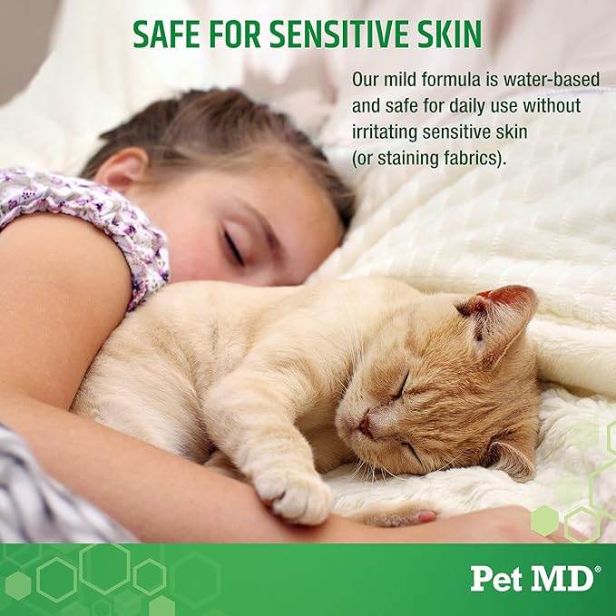 Pet MD Body Spray for Dogs & Cats - Deodorizing Dog Perfume Reduces Static & Eliminates Odor - Long-Lasting Pet Cologne Spray for Dogs - Cucumber Melon Scent - 8 oz