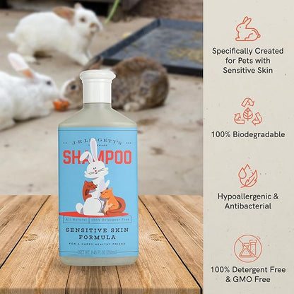 J·R·LIGGETT'S Pet Shampoo Great for Sensitive Skin-Relieves Dry, Itchy Skin-Hypoallergenic and Biodegradable Formula–100% Detergent-Free